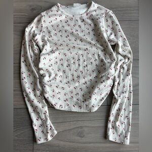 Abercrombie Kids Long sleeve side ruched tee